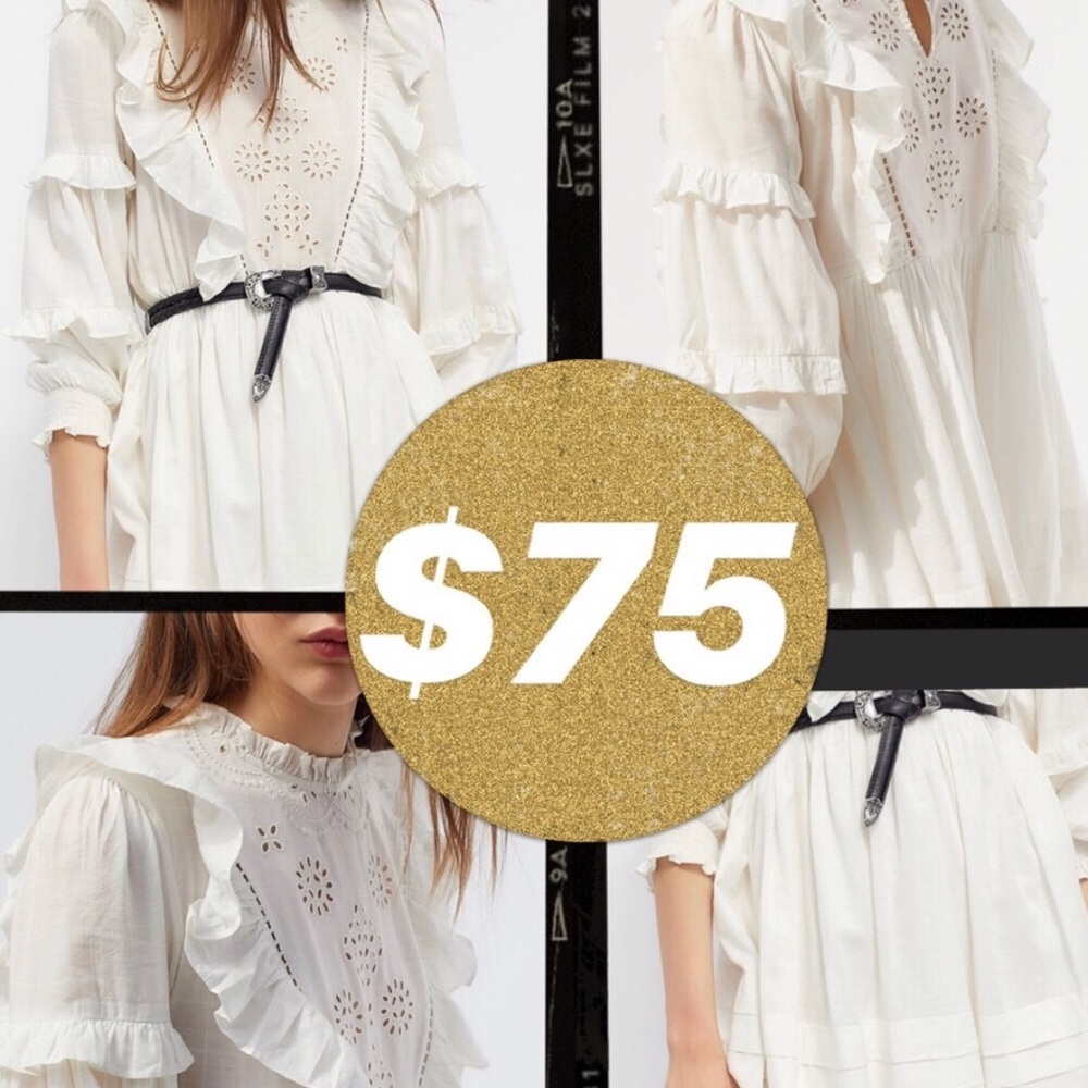 Urban outfitters Ruffle Knee-Length Dress